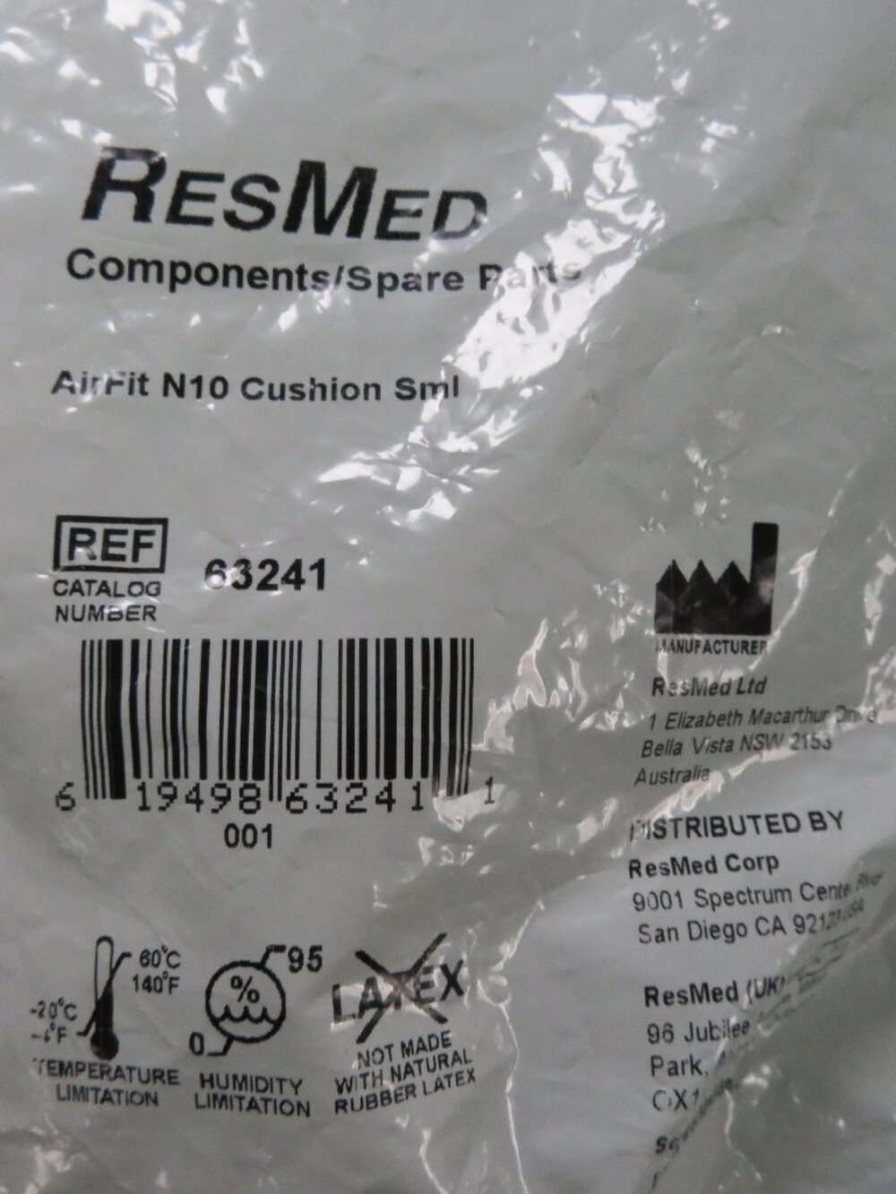 ResMed AirFit N10 Suchions (63241) set of 2